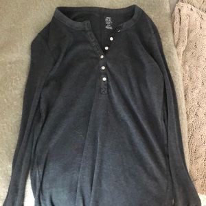 Aerie charcoal grey long sleeve